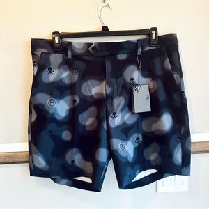 G/Fore Icon Blur Camo Skull Maverick Hybrid Shorts Onyx Black